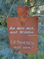 Rostschild mit Spruch, Deko Haus und Garten Bayern - Gundelfingen a. d. Donau Vorschau