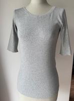 Marc Cain Basic Shirt Stretch Rippe Grau Meliert Tailliert 38 M München - Au-Haidhausen Vorschau
