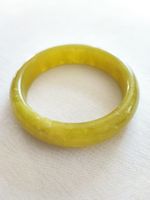 Jade Natürliche Armreif 60 mm Naturstein grüngelb Bracelet Baden-Württemberg - Baden-Baden Vorschau