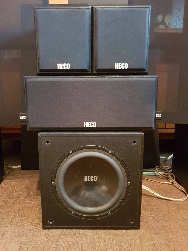 HECO Surround Boxen Set Center Satellite Subwoofer Hyperspace 5.1 in  Baden-Württemberg - Lauda-Königshofen | Lautsprecher & Kopfhörer gebraucht  kaufen | eBay Kleinanzeigen ist jetzt Kleinanzeigen