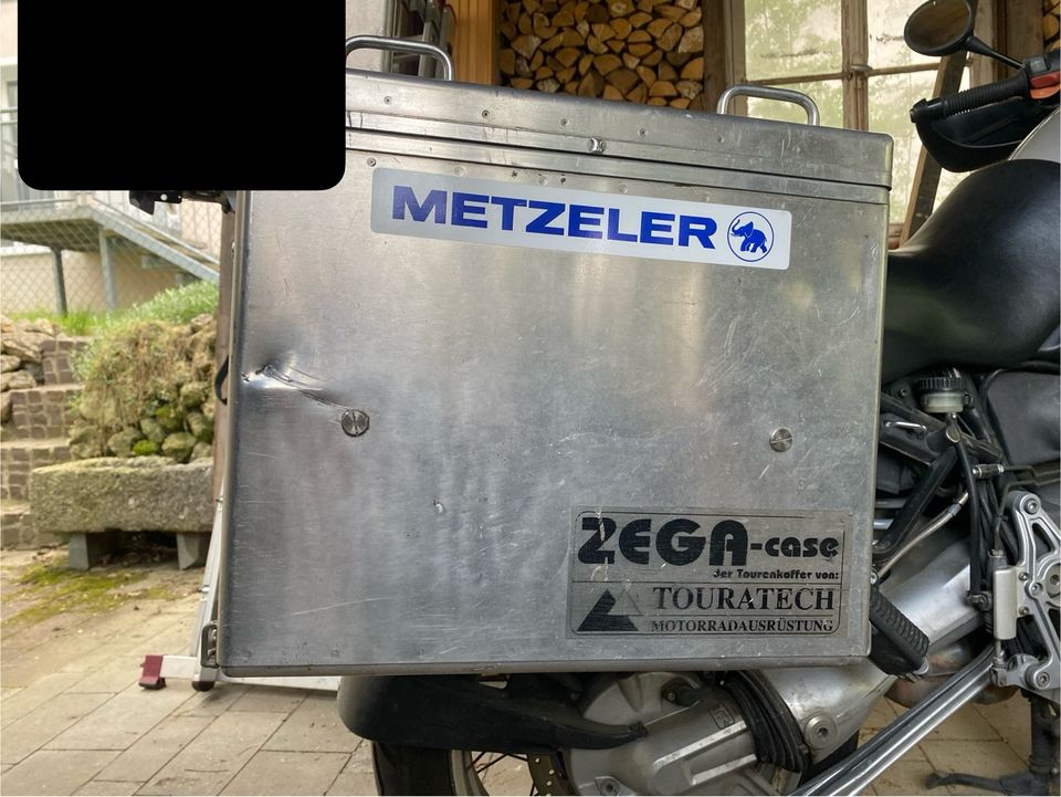 Touratech Zega GS 1150 1100 Alu Koffer Auspuff Halter in Bad Abbach