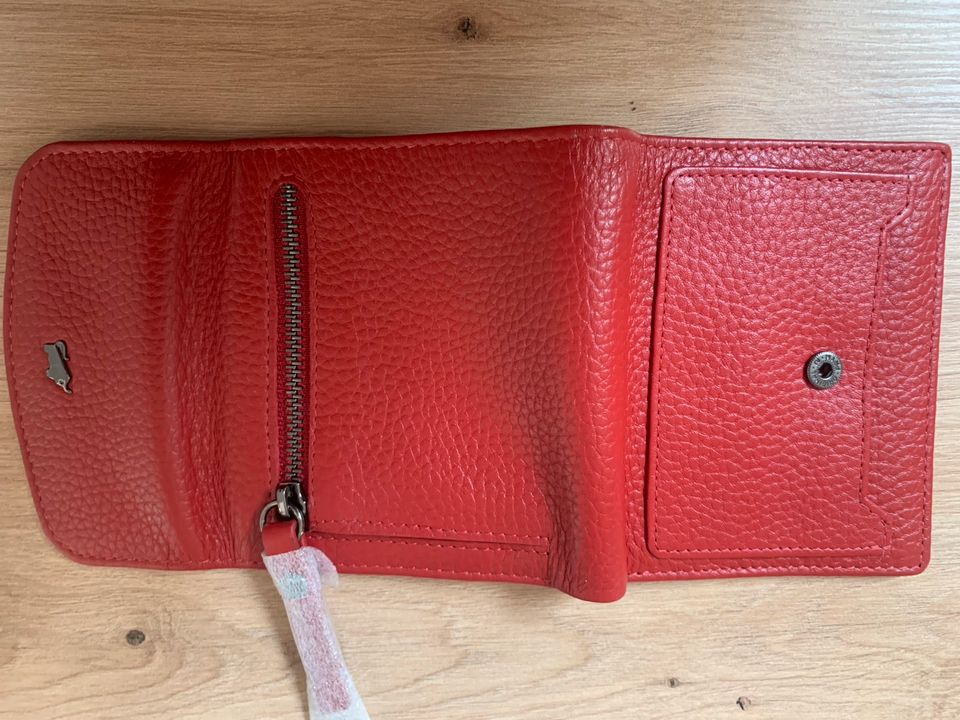 Neu Braun Büffel Geldbörse Damen rot RFID Leder rot in Völklingen