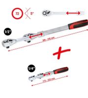 Ks Tools 1/4" + 1/2" Teleskop-Umschaltknarren-Satz,  2-tlg Nordrhein-Westfalen - Remscheid Vorschau