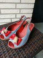 Sandalen mit Keil Retro Rockabilly Nordrhein-Westfalen - Kevelaer Vorschau