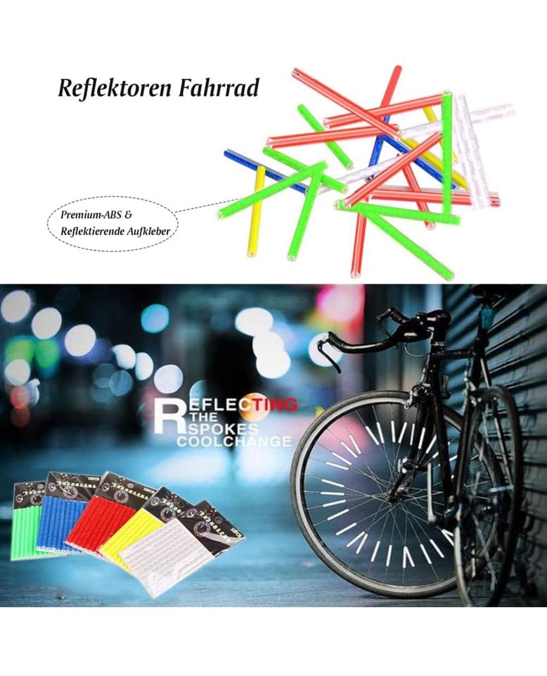 Reflektoren Fahrrad 60 Stück 5 Farben in Dresden