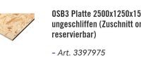 OSB3 Platte 2500x1250x15 Bauschutztür alternative Baden-Württemberg - Niefern-Öschelbronn Vorschau