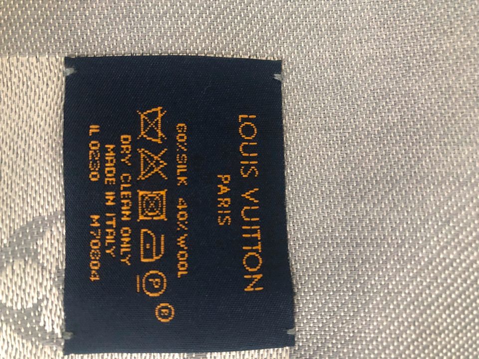 Louis Vuitton Tuch Schal Denim Blau Tücher Mono