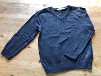 Grauer Pullover V-Kragen H&M Größe 98/104 Bayern - Übersee Vorschau