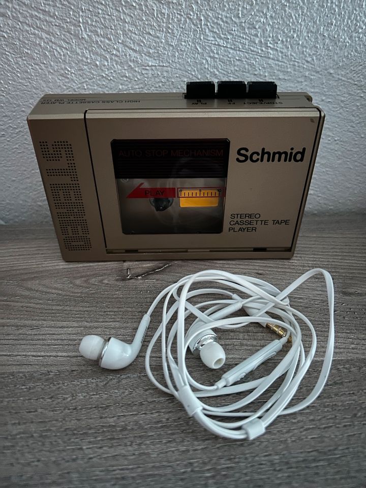 Walkman, Schmid WM 135, Kopfhörer Samsung, voll funktionsfähig in Mainz