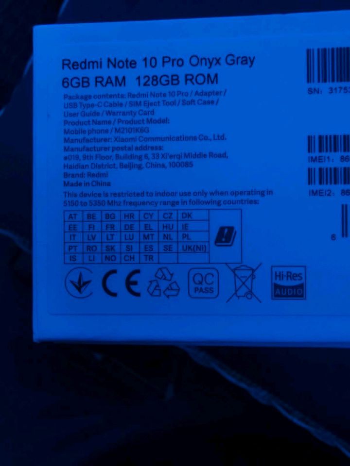 Redmi Note 10 Pro Onyx Gray in Freilassing