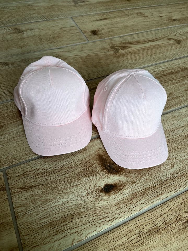 2x Baby Cap Gr. 62/68 rosa H&M in Frankfurt am Main