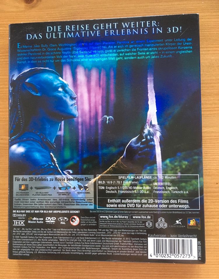 Avatar Blu-ray DVD 3D-Film in Mönchengladbach