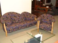 Couch 3 Sitzer 200 cm b, Sessel,Gestell:Buche mass, Landhaus NEU Bayern - Regensburg Vorschau
