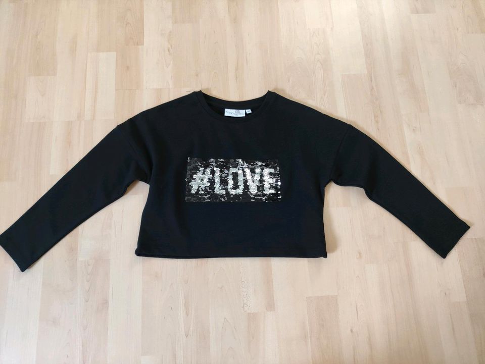 Happy Girls Pullover Sweatshirt Wende-Pailletten schwarz Gr. 128 in Cremlingen