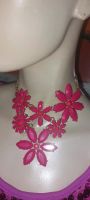 H&M Statement kette pink /gold, blumen / floral, Collier Berlin - Steglitz Vorschau