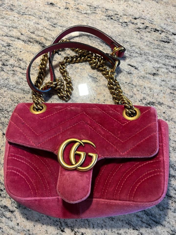 Gucci marmont samt mini sale