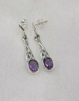 Ohrringe Amethyst Jugendstil 925 Silber  ~Neu~ Niedersachsen - Helmstedt Vorschau