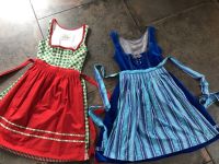 Dirndl Gr. 38 Wenger mit Schürze Tracht blau rot grün Bayern - Bogen Niederbay Vorschau