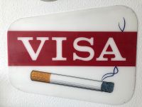 Visa Zigaretten Reklame Schild Köln - Nippes Vorschau