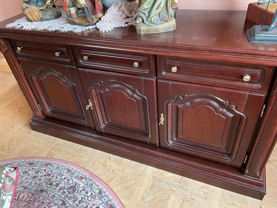 Mahagoni Wohnzimmerschrank und passendes Sideboard in Köln