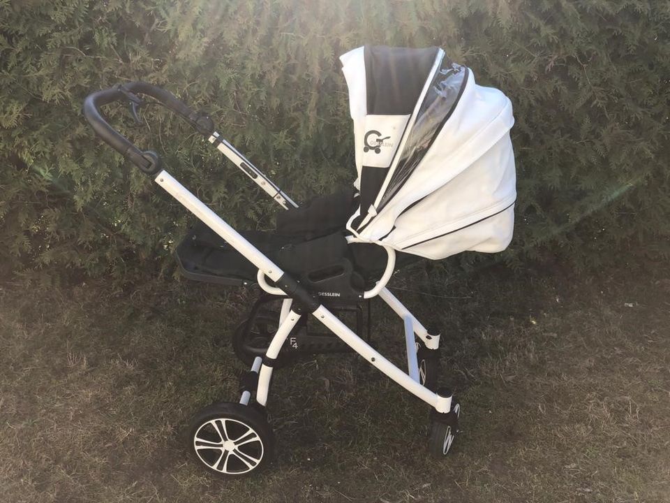 Kinderwagen Gesslein F4 Air+ in weiß 1. Hand in Stelzenberg Pfalz