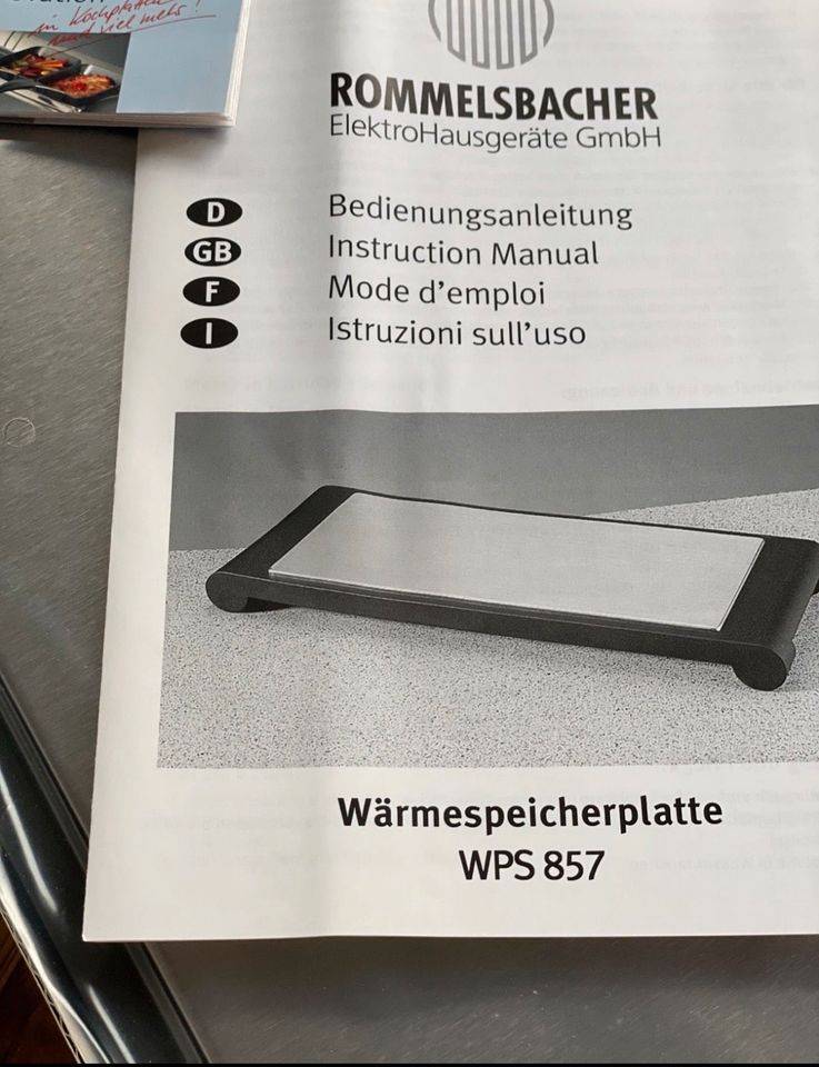 Warmhalteplatte Rommelsbacher WPS 857 neu in Nordrhein-Westfalen -  Warendorf | eBay Kleinanzeigen ist jetzt Kleinanzeigen