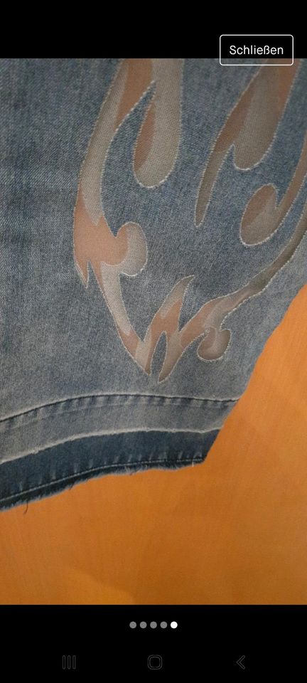 Million X Momjeans neu blau mit cutouts Größe 38 neu in Oranienbaum-Wörlitz