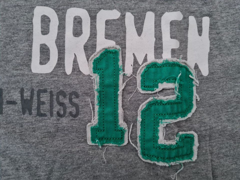 T-Shirt Herren Werder Bremen Fußball Bundesliga grau Größe M in Limburg