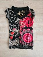 Shirt Desigual Gr. XS/34 in Schwarz-rot Sachsen-Anhalt - Halle Vorschau