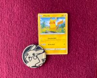 Pokemon Pikachu Karte und Pokemon Münze Hessen - Bad Soden am Taunus Vorschau