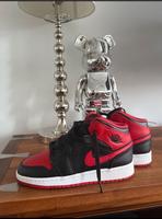 Air Jordan 1 Mid Black / Fire Red München - Moosach Vorschau