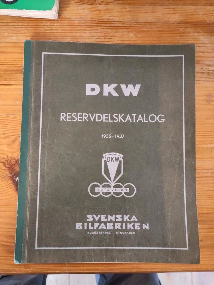 Ersatzteilkatalog DKW 1935 1937 svensk in Weißenberg