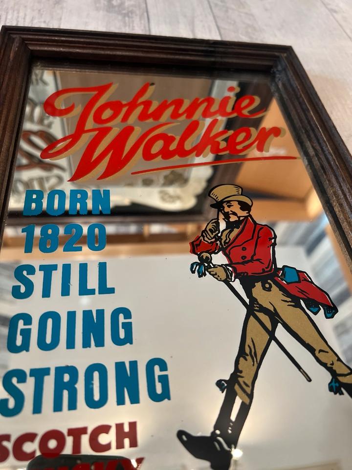 Werbespiegel divers Coca Cola, Chanel, Johnny Walker, 1970-1980er in Ellerau 