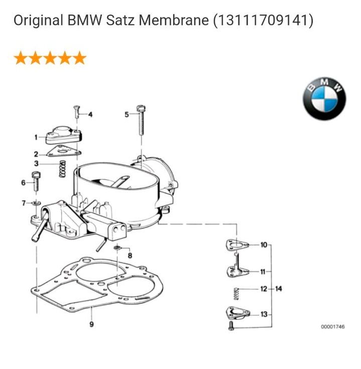 BMW E21, E12 Membrane Vergaser in Polch