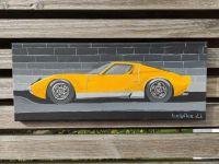 Acryl Bild Lamborghini Miura, Leinwand, Gemälde, Unikat, Poster, Bayern - Aichach Vorschau