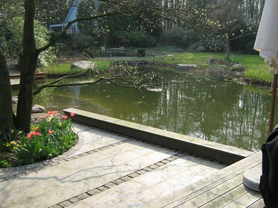 Teich, Gartenteich, Schwimmteich, Wasser im Garten, Bachläufe in Dahlenburg