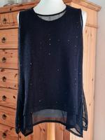 CANDA C&A TANK TOP SHIRT BLUSE GLITZER SCHWARZ XL 44/46 NEU! Hessen - Felsberg Vorschau