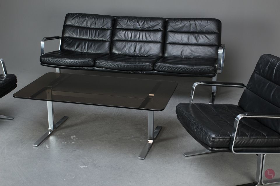 Walter Knoll Economy Leder Lounge Set 2 Sessel + Sitzbank + Tisch in Würzburg