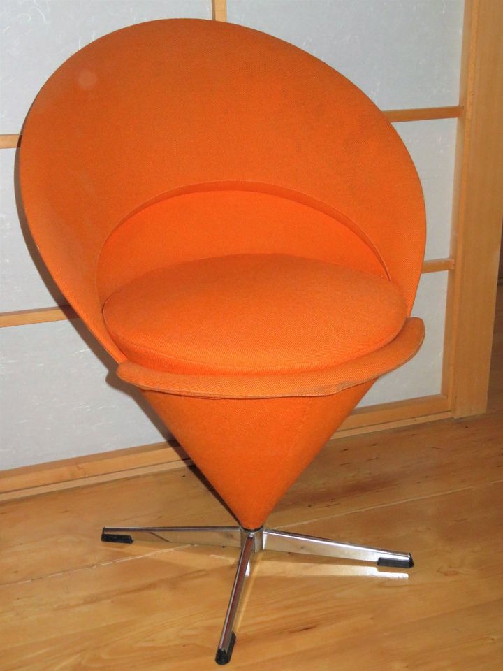 Verner Panton - Cone Chair Tütenstuhl- Orange - Erstauflage 1958 in Frankfurt am Main