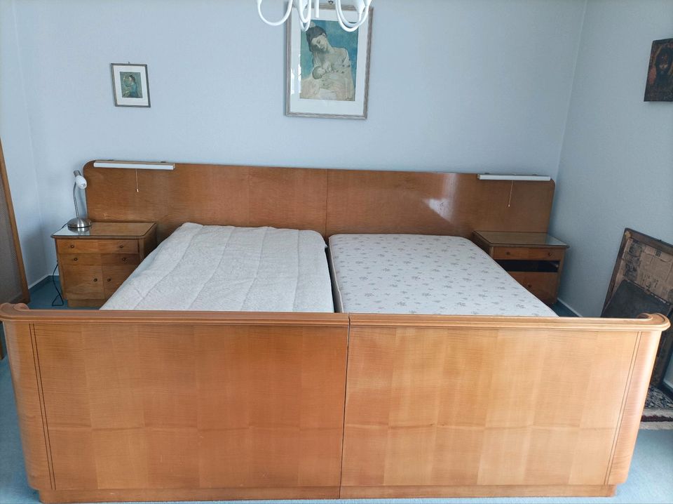 Doppelbett Bett Holz in Lindenberg im Allgäu