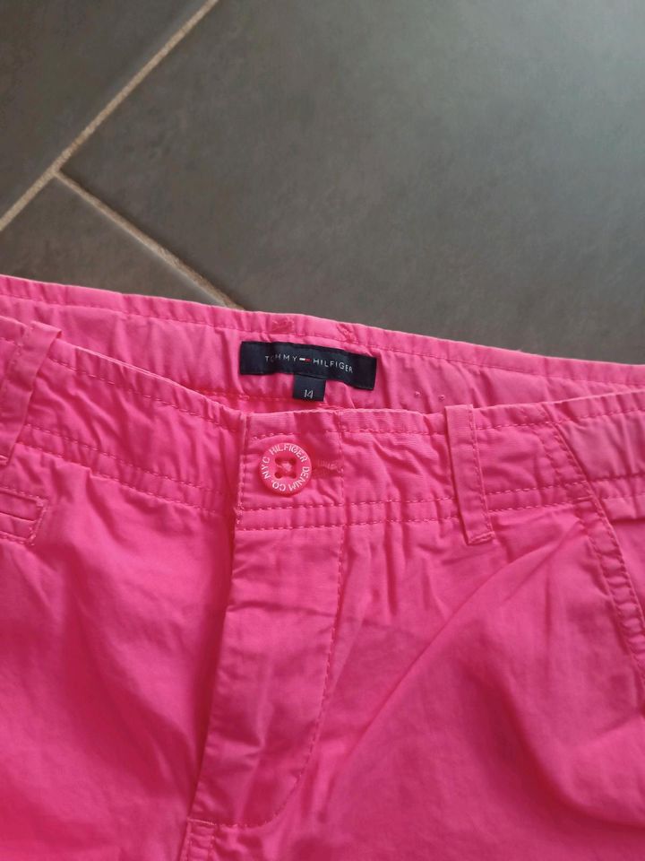 Tommy Hilfiger TH Stoffhose Hose 158 164 pink in Eisenach