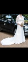 Brautkleid Hochzeitskleid Schleppe Schleier ivory creme Spitze Niedersachsen - Neuenkirchen-Vörden Vorschau