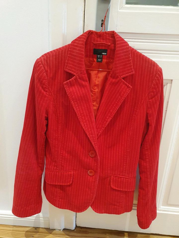 Damen Blazer rot Größe 42 H&M in Hamburg