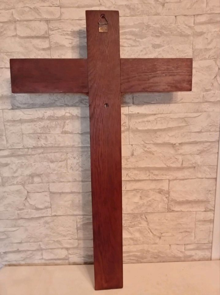 Großes Jesus Kreuz Kruzifix Holz Inri in Horstedt (Niedersachsen)