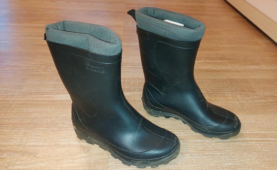 Gefütterte Reiterstiefel / Gummistiefel Gr. 37 / 38 in Kitzscher