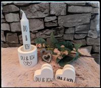 Du & ich  - Kerzenhalter - Fotohalter - handmade Dortmund - Kirchhörde Vorschau