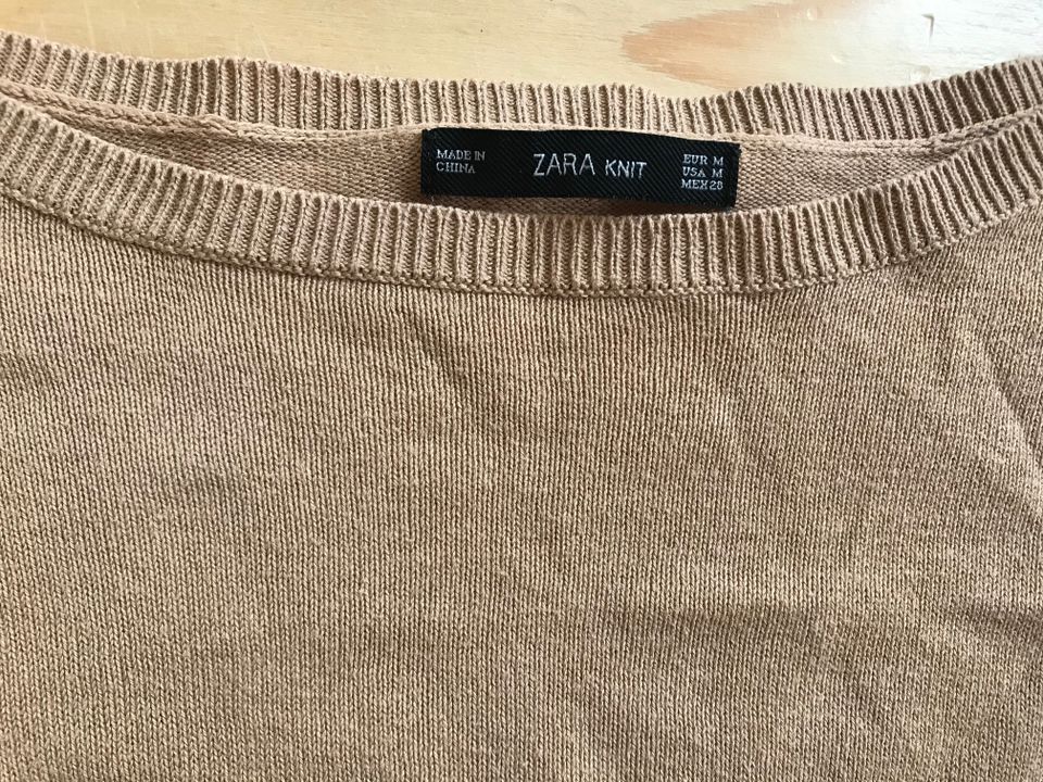 Zara knit Pullover M beige braun in Braunschweig