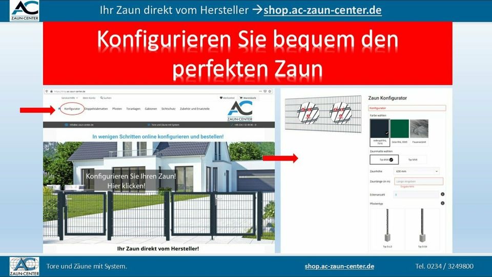 30m Zaun Set Doppelstabmattenzaun 1,63 Zaun Sichtschutz NR.28 in Bochum