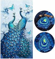 Blauer Pfau 5D Diamond Painting Diamant Basteln Malen 60x100cm Nordrhein-Westfalen - Wilnsdorf Vorschau