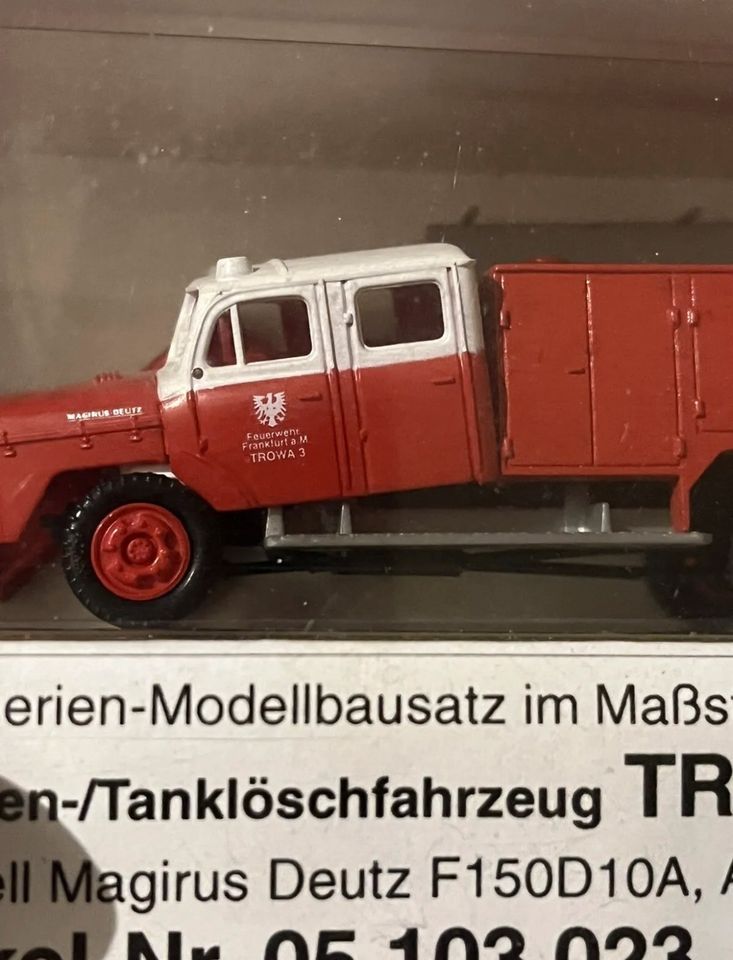 RMM Merlau Trowa 3 Feuerwehr Frankfurt Lackierte Version!!! 1:87 in Kleinmachnow